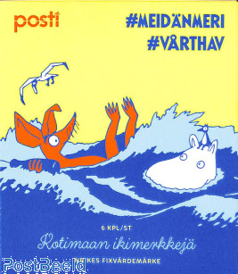 Moomins 6v s-a in booklet