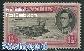 1.5p, Perf. 14, Carmine/black, Stamp out of set