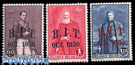 BIT overprints 3v (Bureau Internationale Travaux)