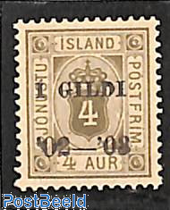 4A, On Service, Stamp out of set