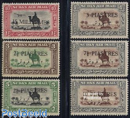 Airmail overprints 6v