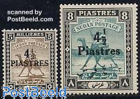 Definitives, overprints 2v