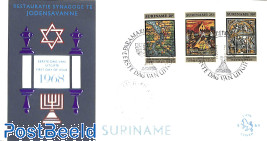 Synagoge Joden Savanne 3v, FDC without address