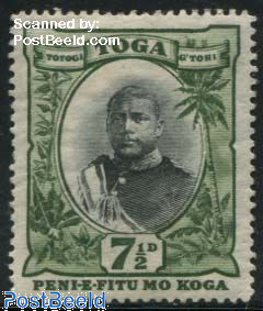 7.5p, Stamp out of set