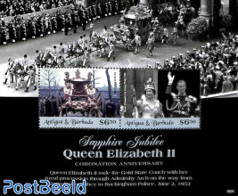 Queen Elizabeth II, Sapphire Jubilee 2v m/s