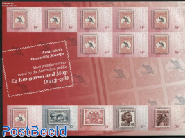 Australias favourite stamps m/s s-a