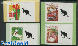 Personal christmas stamps 4v s-a