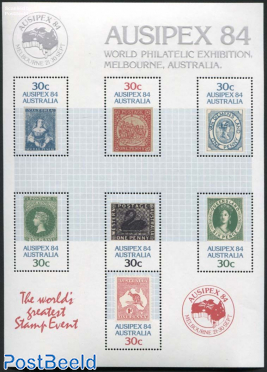Ausipex 84 s/s with Ausipex 84 overprint