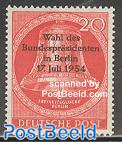 Bell of freedom, elections overprint 1v