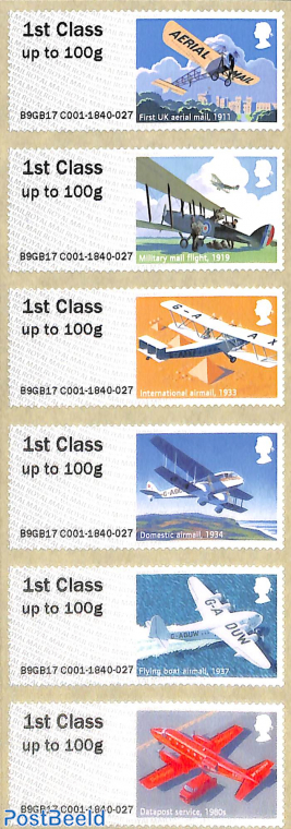 Post & Go, Mail by air 6v s-a