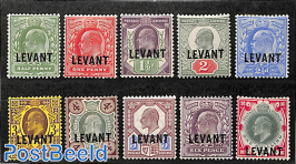 Levant, definitives 10v