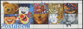Wishing stamps 10v m/s (issued in booklet pack)