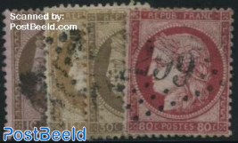 Definitives, Ceres, large numbers, 4v