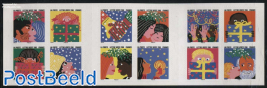 New Year Greeting Stamps 12v s-a in foil booklet