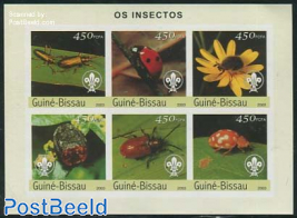 Insects, scouting s/s, imperforated