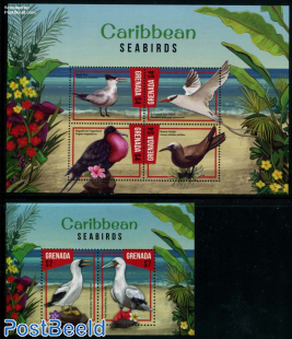 Caribbean Seabirds 2 s/s