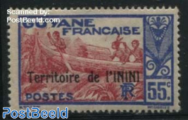 Inini, 55c, Stamp out of set