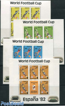 W orld Cup football 4 minisheets