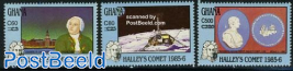 Halleys comet 3v, overprints