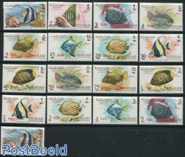 Definitives, fish, new currency 17v
