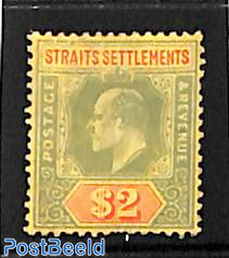 Straits Settlements, 2$, stamp out of set