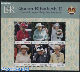 Queen Elizabeth Longest Reigning Monarch 6v m/s