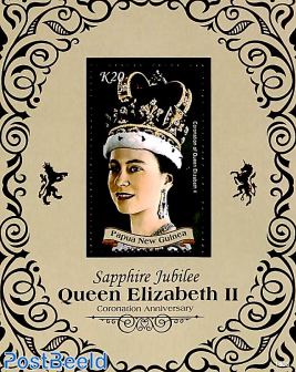 Sapphire Jubilee Queen Elizabeth II s/s