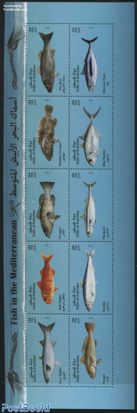 Fish of the Mediterranean 10v m/s