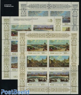 Moscow 3 minisheets