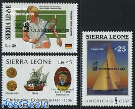 Stamp expositions 3v, overprints