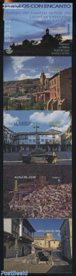 Towns with Charm 4v s-a in booklet