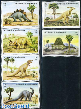 Prehistoric animals 6v
