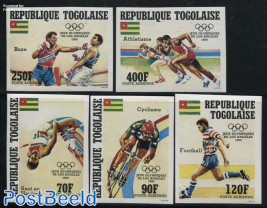 Olympic games 5v, imperforated