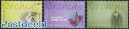 Stamp show, orchids 3v