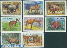 Animals 8v imperforated
