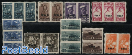 Definitives 13 strips or pairs