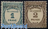 Postage due 2v, overprints