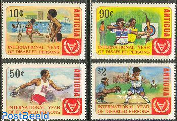 Int. year of disabled people 4v