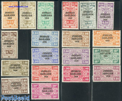 Newspaper stamps 19v