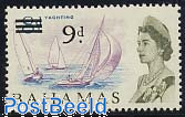 Definitive, overprint 1v