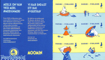 Moomins 6v s-a in booklet