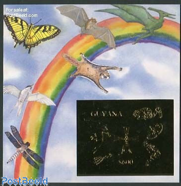 Flying animals s/s, gold