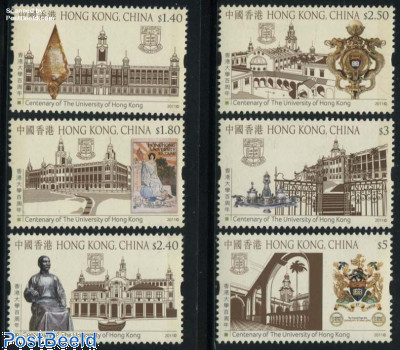 100 Years University of Hong kong 6v