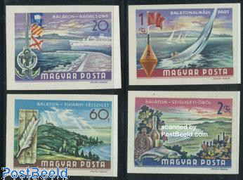 Balaton lake 4v imperforated
