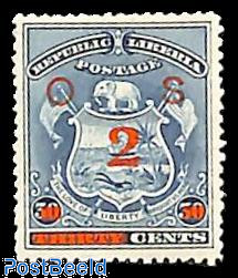 On Service, overprint 1v