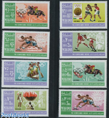 Olympic games Mexico 8v