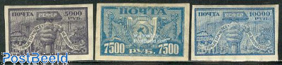 Definitives 3v, normal paper
