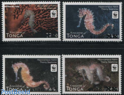 WWF, Seahorses Overprints 4v