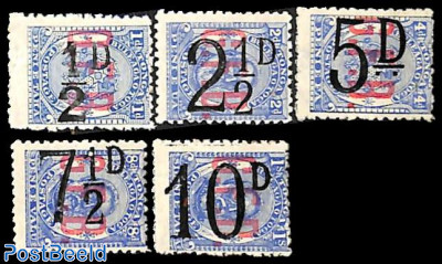 On Service, Overprints 5v