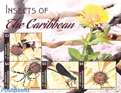 Insects of the Caribbean 4v m/s